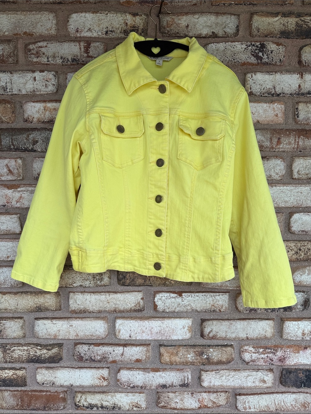 CABI Yellow Denim Jacket Vintage